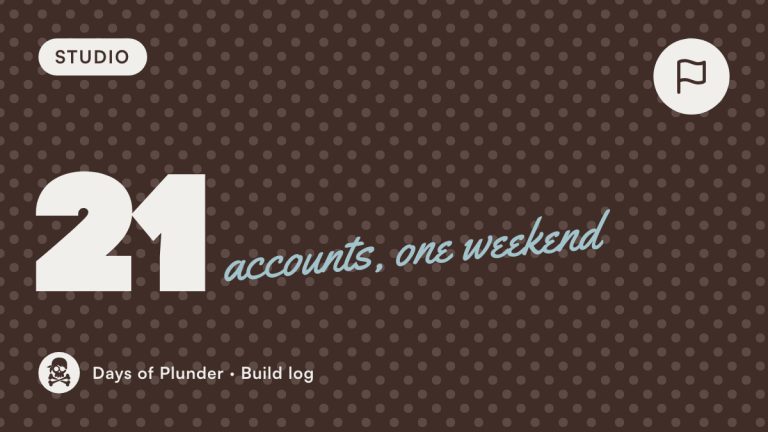 Cover: Setting up 21 social accounts in one weekend